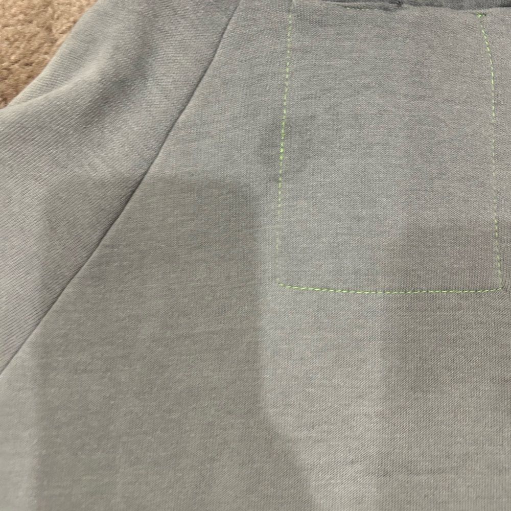 Aviator Nation Gray Hoodie with Green Stripes - Picture 10 of 11